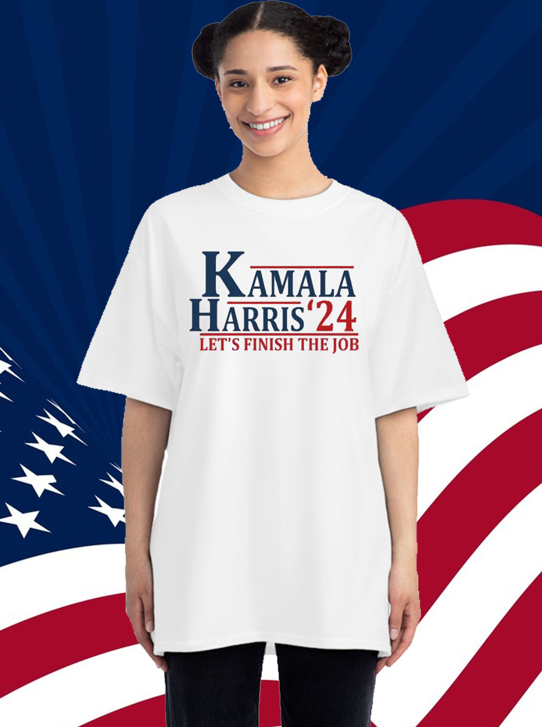 Kamala Harris Let's Finish The Job 24 TShirt