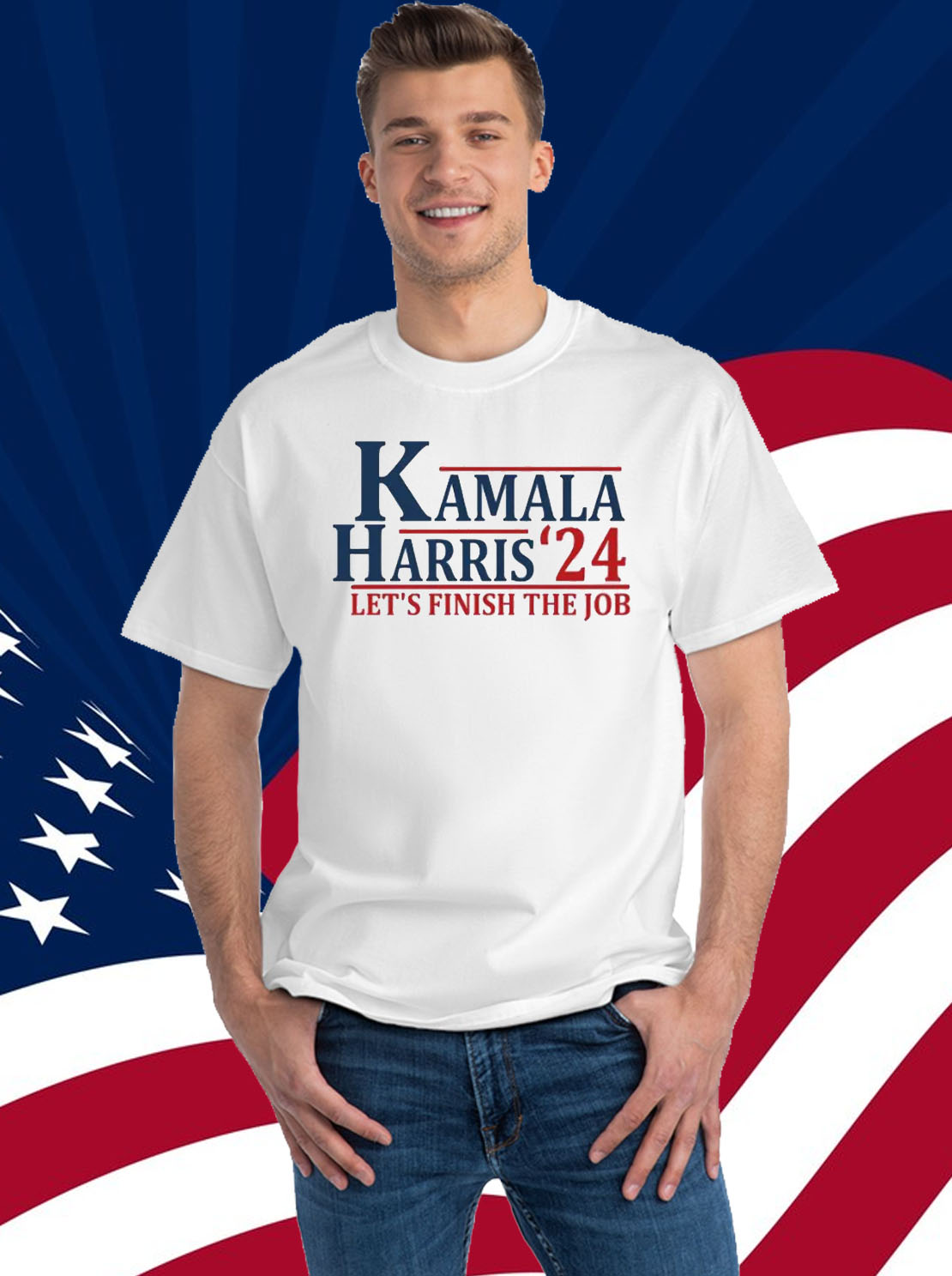 Kamala Harris Let's Finish The Job 24 TShirt